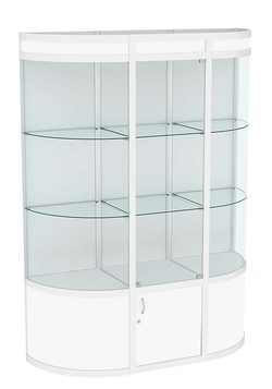 Витрина из профиля с секторами №1 (1,5 метра), Белый