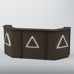 Ресепшен со скошенными углами ТРЕУГОЛЬНИК №5, Дуб Венге