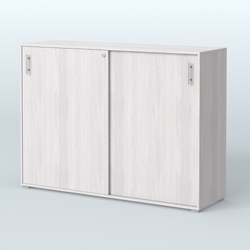 Тумба с раздвижными фасадами Тиана, Ясень Анкор светлый