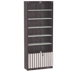 Витрина серии "Смок" №1-800, Ясень Анкор темный + Ясень Анкор светлый