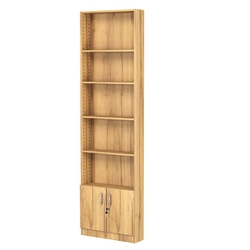 Стеллаж из ДСП с 4-мя полками 150x600 мм серии LEVEL-4 №2 (З/C - ДВП), Дуб Золотистый