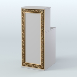 Ресепшен узкий серии БАРОККО №2, Серый