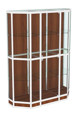 Витрина из профиля Трапеция №4 (1,5 метра), Орех