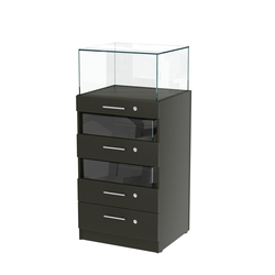 Прилавок ювелирный "Диаманд" №3-600 пристенный, Черный