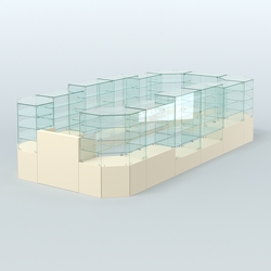 Павильон ИСТРА в центр зала №7а (закрытый) (12, 77 кв.м), Крем Вайс