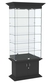 Витрина широкая с 5-ю полками и зеркалом ЦИТАДЕЛЬ №503 Черный
