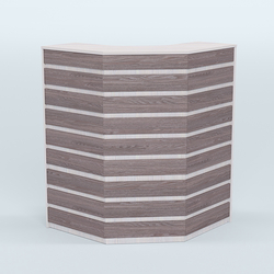 Ресепшен серии ПРАЙМ №3А угловой, Ясень Анкор светлый + Ясень Анкор темный