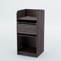 Стойка официанта "Бармен" №3 передвижная, Ясень Анкор темный