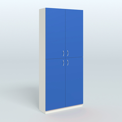 Аптечный широкий стеллаж под резину №1, Белый + Делфт голубой