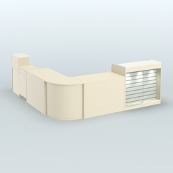 Угловой павильон Чай и Кофе с собой №3, Крем Вайс + Белый