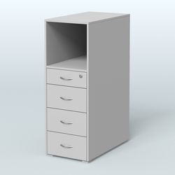 Тумба высокая Стандарт, Серый