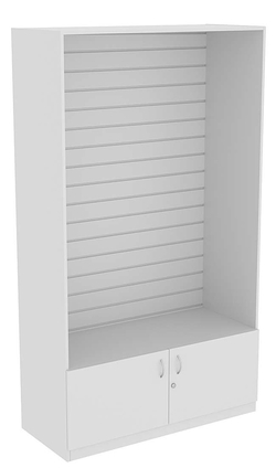 Витрина СЭСП с экономпанелью для торговли №1-1-500 (открытая), Серый