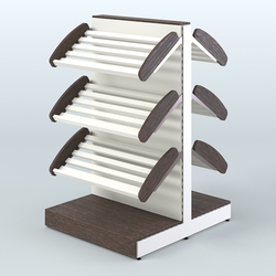 Островной низкий стеллаж для хлеба и выпечки Феникс №1, Дуб Венге + Белый