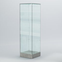 Витрина для музеев "Коллекция" №9, Бетон Чикаго светло-серый F186 ST9