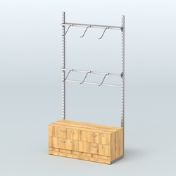 Система ЭЛЕГАНТ №3 без ДСП с тумбой T14 (1200 мм), Дуб Золотистый