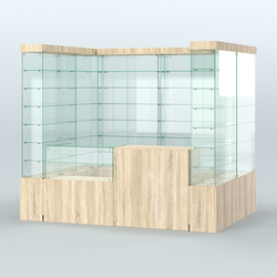 Павильон ИСТРА (глубина витрин-300мм) №2а (4, 32 кв.м), Дуб сонома