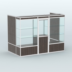 Павильон из профиля пристенный №1а (4,05 кв. м), Дуб Венге