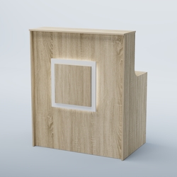 Ресепшен прямоугольный КВАДРАТ №1, Дуб сонома