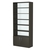 Стеллаж из ДСП с 5-ю полками 400x900 мм серии LEVEL-5 №14-1 (З/C - СТЕКЛО) Черный
