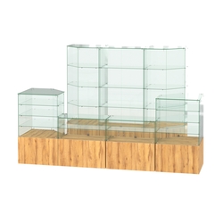 Павильон ИСТРА пристенный №9 (6, 72 кв.м), Дуб Золотистый