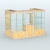 Павильон из профиля пристенный №2а (4,05 кв. м) Дуб Золотистый