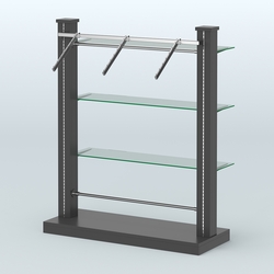 Островная система с металлической перфорацией №12, Черный