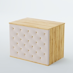 Ресепшен - стол БАРОН №3 (карета золото), Дуб Золотистый + 01 Cream