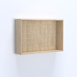 Витрина настенная №203-1В с эконом панелью, Дуб Сонома