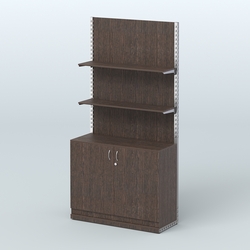 Система ЭЛЕГАНТ №8 с ДСП и тумбой T23 (1200 мм), Дуб Венге