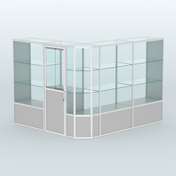 Павильон из профиля угловой №3б (5,5 кв.м), Серый