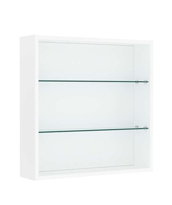 Витрина настенная №1-1Г с двумя полками, Белый