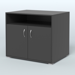 Тумба под оргтехнику Стандарт, Черный