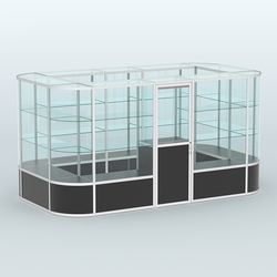 Павильон из профиля островной №4б, Черный