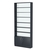 Стеллаж из ДСП с 6-ю полками 200x900 мм серии LEVEL-6 №10-1 (З/C - СТЕКЛО) Антрацит