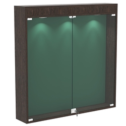 Витрина настенная БАРОН для медалей №4-4А, Дуб Венге + 10 Green