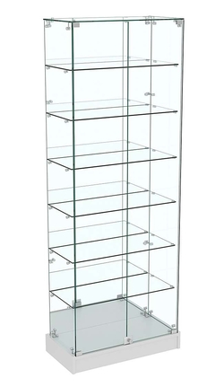 Узкая витрина зеркальная ИСТРА №11-600, Серый