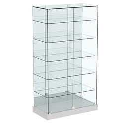 Витрина Хит продаж №507 (закрытая, задняя стенка - зеркало), Серый