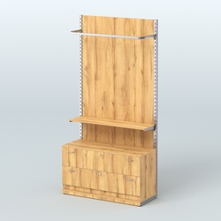 Система ЭЛЕГАНТ №5 с ДСП и тумбой T12 (1200 мм), Дуб Золотистый