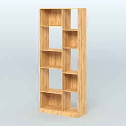 Стеллаж из ДСП серии ЛОФТ №9-1, Дуб Золотистый