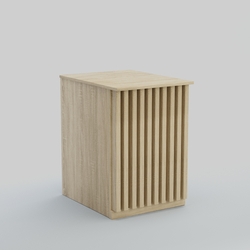 Ресепшен - стол узкий серии ВЕРТИКАЛЬ №9, Дуб сонома