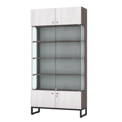 Витрина Монти №2, Ясень Анкор темный + Ясень Анкор светлый