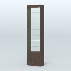 Высокая витрина серии Эконом №304-600 (без дверей), Дуб Венге
