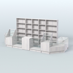 Торговый Островок "Эконом" №12 (8, 7 кв.м), Ясень Анкор светлый