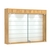 Витрина настенная №3-2Б широкая со встроенной подсветкой  Дуб Золотистый