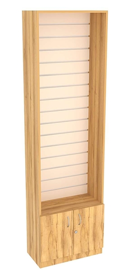 Витрина пристенная СЭСП с экономпанелью №2-300 (открытая), Дуб Золотистый