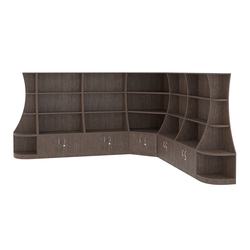 Угловой низкий стеллаж ГАРАНТ №3, Дуб Венге