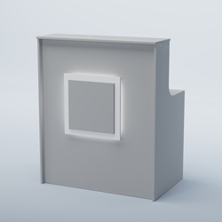 Ресепшен прямоугольный КВАДРАТ №1, Серый