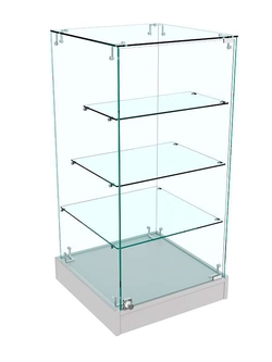 Прилавок Истра с держателями для полок №112 (закрытый), Серый