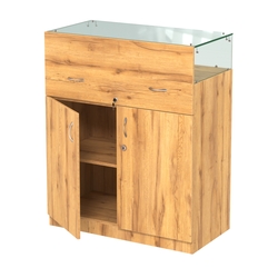 Истра прилавок ювелирный №2 (450мм) , Дуб Золотистый