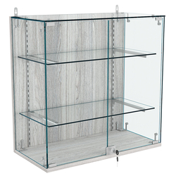 Витрина настенная НЕО №1-1 с двумя полками, Ясень Анкор светлый - U31104